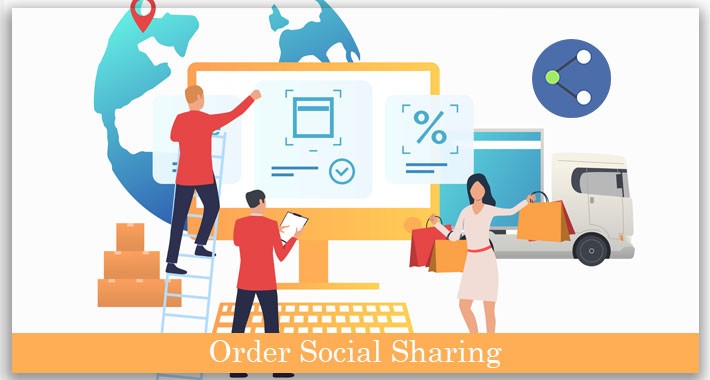 Opencart order social sharing plugin