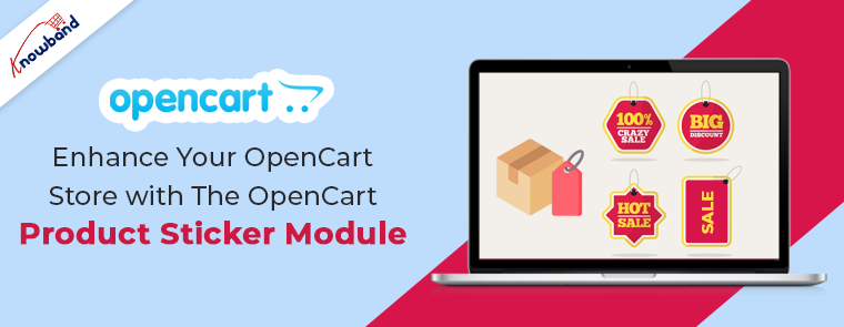 Opencart Product Sticker Module - Knowband