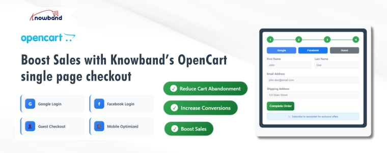 Boost Sales with Knowband’s OpenCart single page checkout