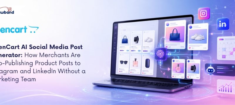 OpenCart AI Social Media Post Generator automatically publishing product posts to Facebook, LinkedIn, and X.